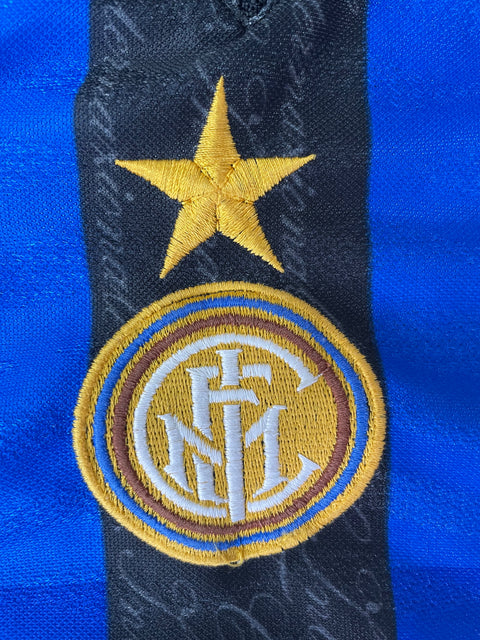 Store Shirt • Inter Milan • 1997 • Umbro • Home • Ronaldo • Size L