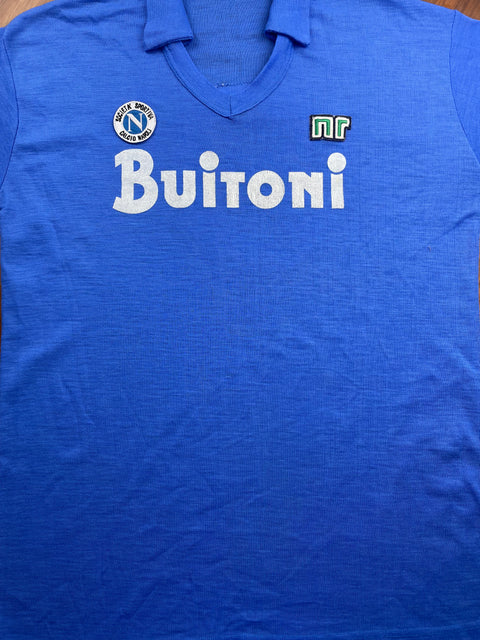Match Shirt • Club • Napoli • 1986 • Ennerre • Home • #9 • Bruno Giordano • Match Worn • Signed (Copy)