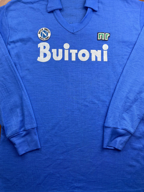 Match Shirt • Club • Napoli • 1986 • Ennerre • Home • #9 • Bruno Giordano • Match Worn • Signed (Copy)