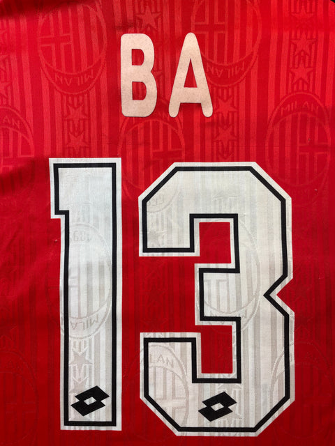 Match Shirt • Club • AC Milan • 1997 • Lotto • Special Kit • #13 • Ibrahim Ba • Match Worn vs Atletico Minero