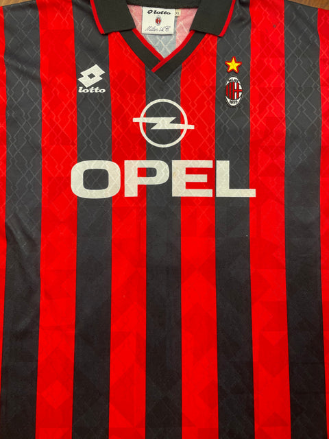 Store Shirt • AC Milan • 1995 • Lotto • Home • #3 • Paolo Maldini • Size XL