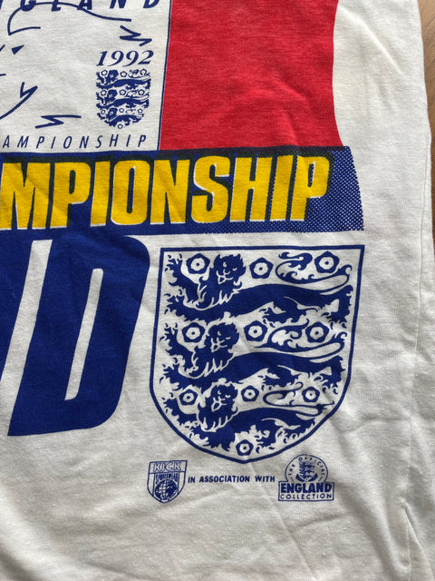 T-Shirt • 1992 • Euro 92 • England • Sweden 92 T-Shirt