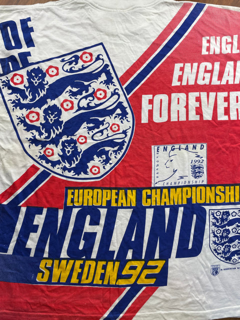T-Shirt • 1992 • Euro 92 • England • Sweden 92 T-Shirt