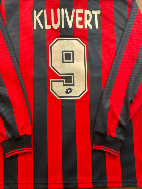 Match Shirt • Club • AC Milan • 1997 • Lotto • Home • #9 • Patrick Kluivert • Match Worn