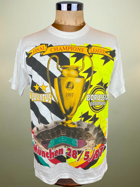 T-Shirt • 1997 • Champions League • Juventus vs Dortmund • Bootleg T-Shirt