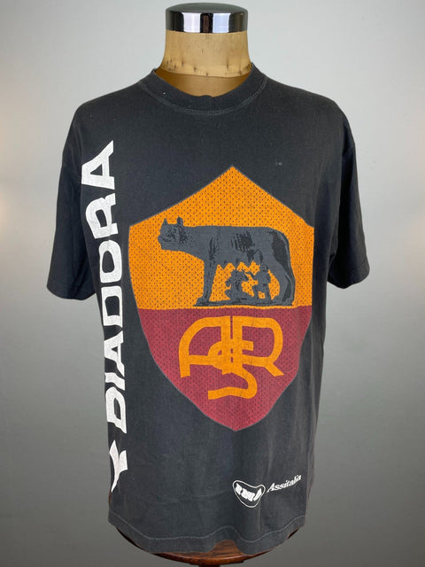 T-Shirt • 1997 • Serie A • Roma • Official Diadora T-Shirt