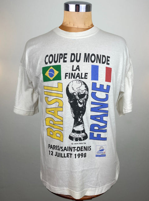 T-Shirt • 1998 • World Cup 98 • France vs Brazil • Official T-Shirt