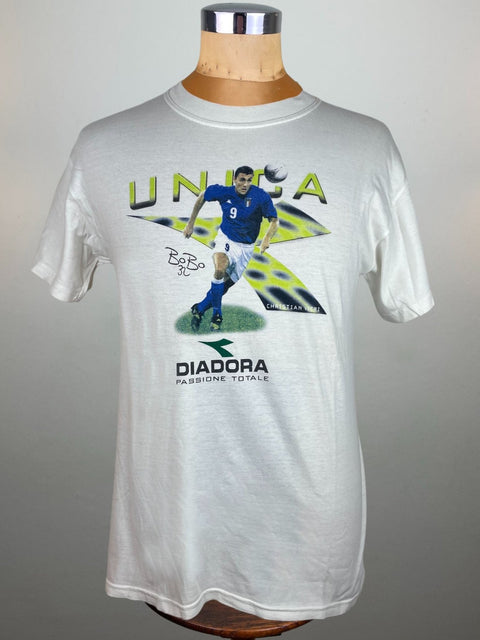 T-Shirt • 1998 • World Cup 98 • Italia • Christian Vieri Diadora Official T-Shirt