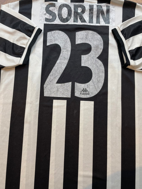 Match Shirt • Club • Juventus • 1995 • Kappa • Home • #23 • Juan Pablo Sorín • Match Worn