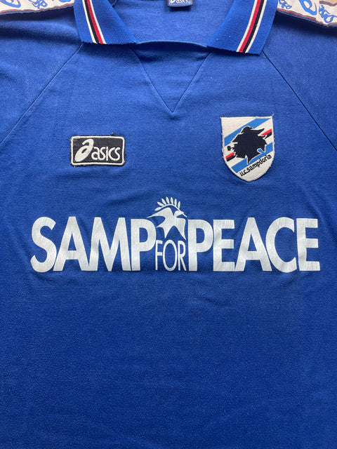 Player Issue Training • Sampdoria • 1995 • Asics Training Top • Size M