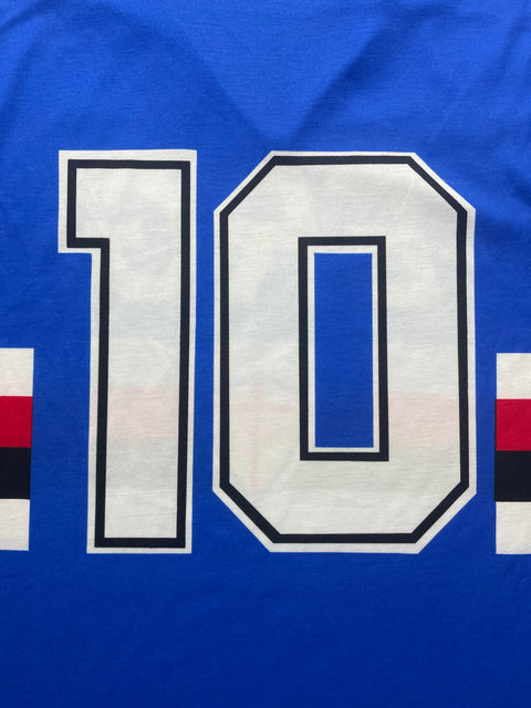 Match Shirt • Club • Sampdoria • 1990 • Asics • Home • #10 • Roberto Mancini • Match Worn