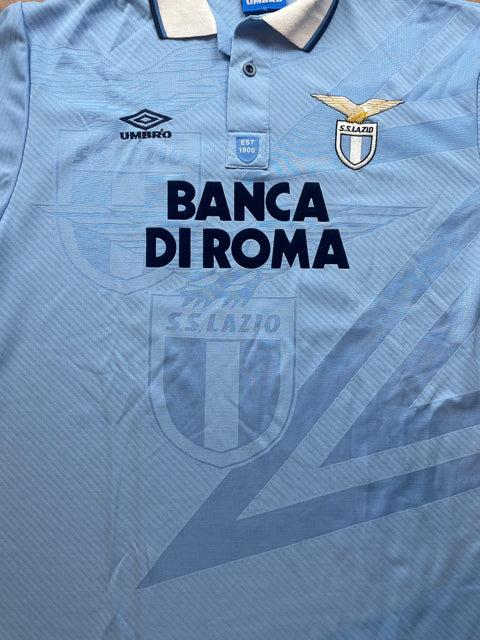 Match Shirt • Club • Lazio • 1993 • Umbro • Home • #11 • Giuseppe Signori • Match Worn