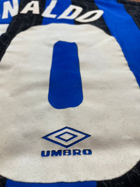 Store Shirt • Inter Milan • 1997 • Umbro • Home • Ronaldo • Size L