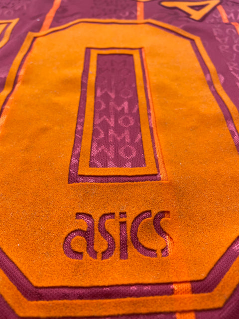 Match Shirt • Club • Roma • 1996 • Asics • Home • #10 • Daniel Fonseca • Match Worn • Signed