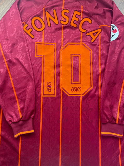 Match Shirt • Club • Roma • 1996 • Asics • Home • #10 • Daniel Fonseca • Match Worn • Signed