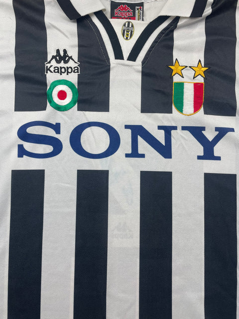 Match Shirt • Club • Juventus • 1995 • Kappa • Home • #2 • Ciro Ferrara • Match Worn • Unwashed • Signed