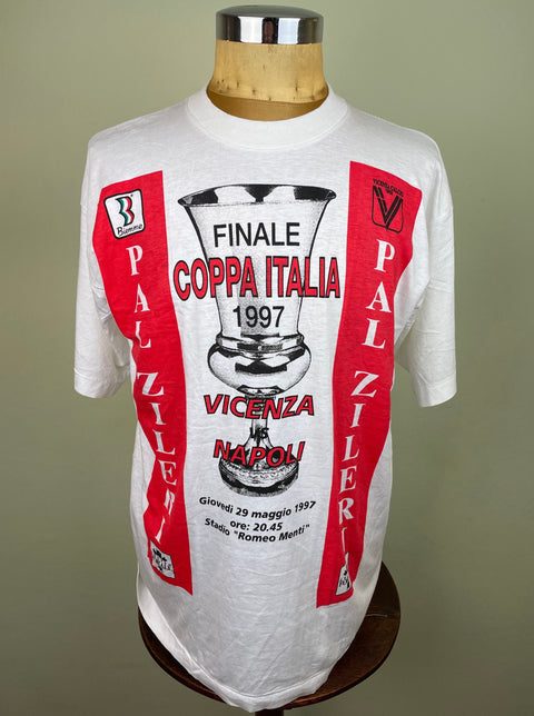 T-Shirt • 1997 • Coppa Italia • Vicenza vs Napoli • Official T-Shirt