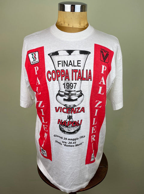 T-Shirt • 1997 • Coppa Italia • Vicenza vs Napoli • Official T-Shirt - Calcio 90
