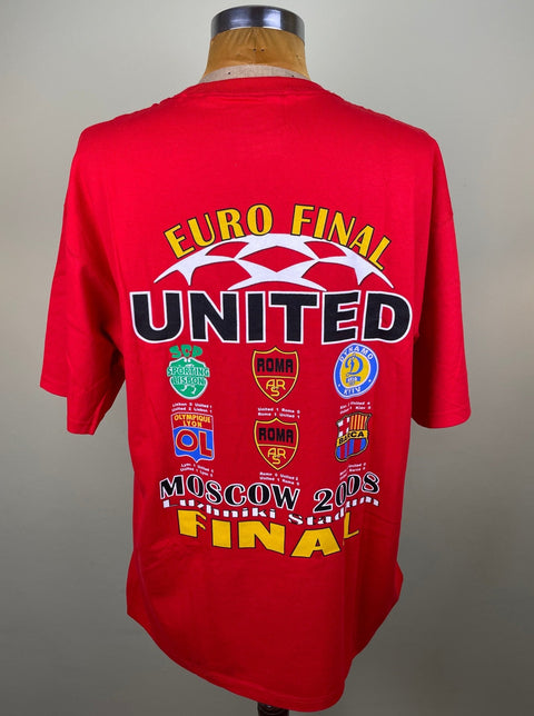T-Shirt • 2008 • Champions League • Manchester United • Bootleg T-Shirt - Calcio 90