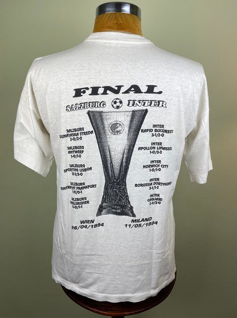 T-Shirt • 1994 • UEFA Cup • Inter Milan vs Salzburg • Bootleg T-Shirt - Calcio 90