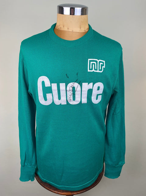 Player Issue Training • AC Milan • 1983 • Franco Baresi • Ennerre Training Top • Signed - Calcio 90