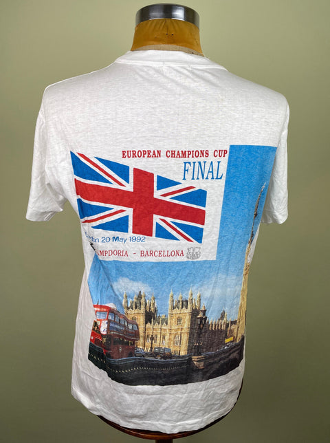 T-Shirt • 1992 • Champions League • Sampdoria vs Barcelona • Bootleg T-Shirt