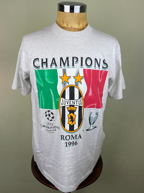 T-Shirt • 1996 • Champions League • Juventus • Winners Bootleg T-Shirt - Calcio 90