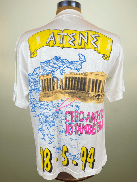 T-Shirt • 1994 • Champions League • AC Milan vs Barcelona • Bootleg T-Shirt - Calcio 90