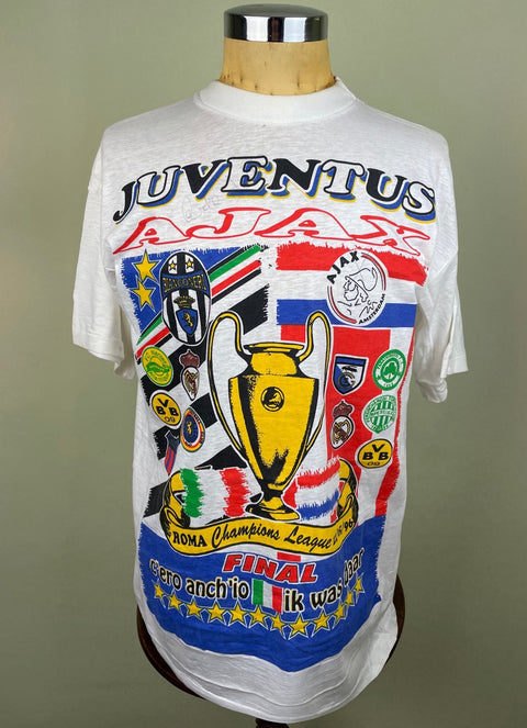 T-Shirt • 1996 • Champions League • Juventus vs Ajax • Bootleg T-Shirt - Calcio 90
