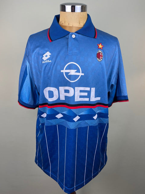 Match Shirt • Club • AC Milan • 1995 • Lotto • Fourth • Home • 31 • Patrick Vieira • Match Prepared - Calcio 90