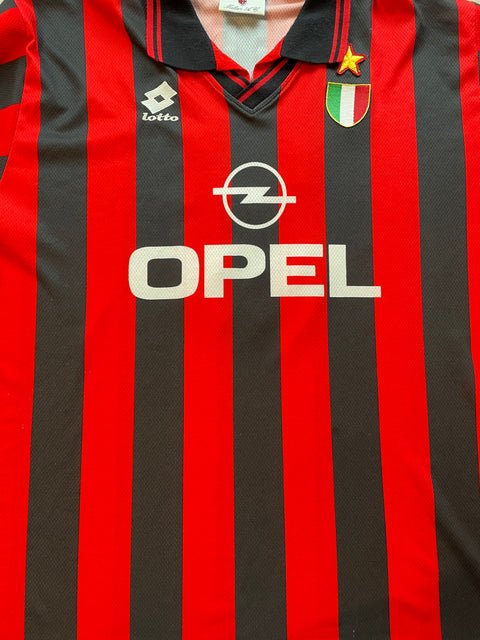 Store Shirt • AC Milan • 1996 • Lotto • Home • #3 • Paolo Maldini • Size XL