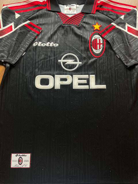 Store Shirt • AC Milan • 1997 • Lotto • Special Third • Worn vs Ajax in Amsterdam ArenA inauguration friendly • Size XL