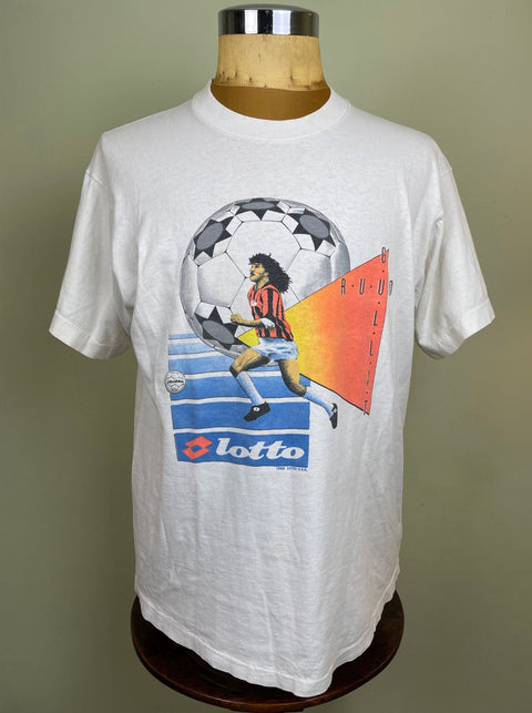 T-Shirt • 1988 • Serie A • AC Milan • Official Lotto Ruud Gullit T-Shirt - Calcio 90