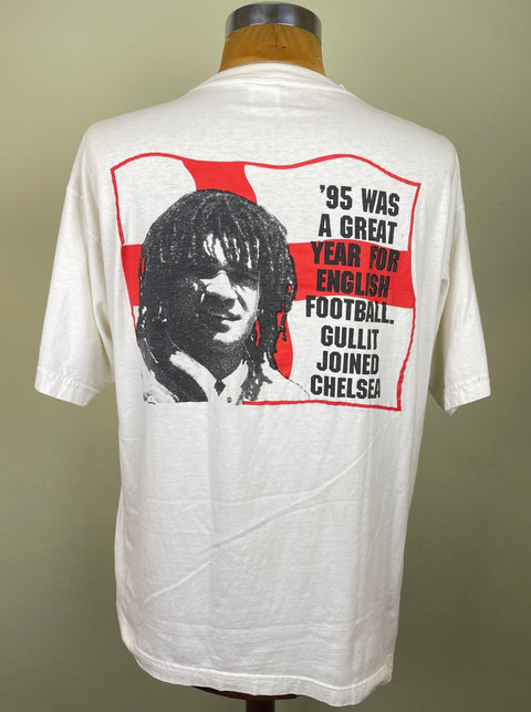 T-Shirt • 1995 • Premier League • Chelsea • Bootleg Ruud Gullit T-Shirt - Calcio 90