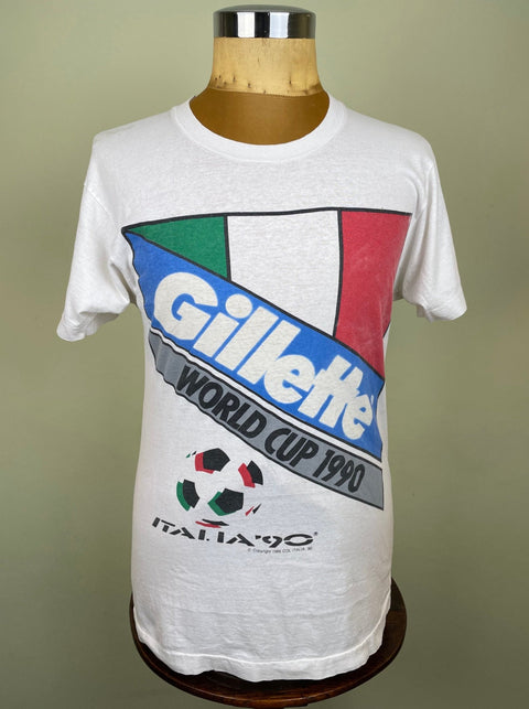 T-Shirt • 1990 • World Cup 90 • Italia • Italia 90 Gillette Official T-Shirt - Calcio 90