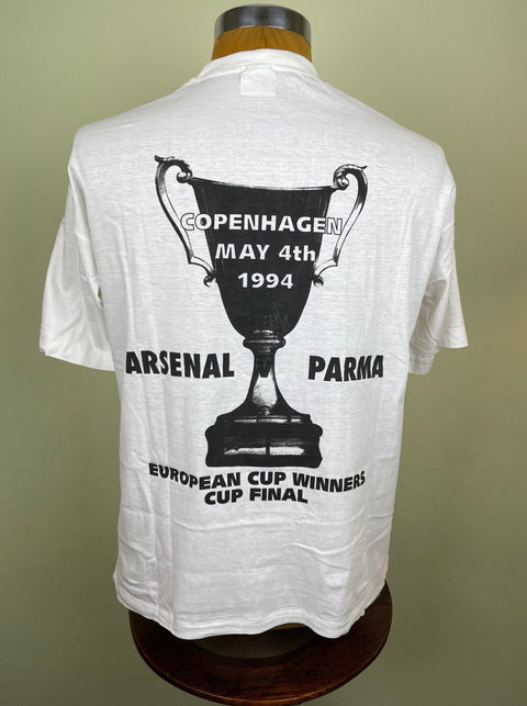 T-Shirt • 1994 • Cup Winners Cup • Arsenal vs Parma • Bootleg T-Shirt - Calcio 90