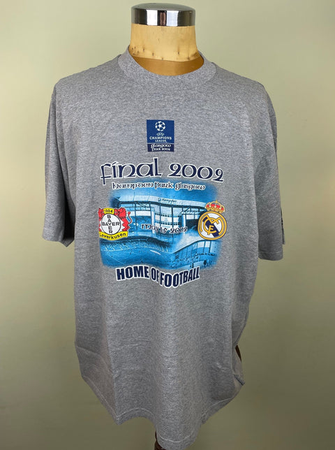 T-Shirt • 2002 • Champions League • Leverkusen vs Real Madrid • Official T-Shirt - Calcio 90