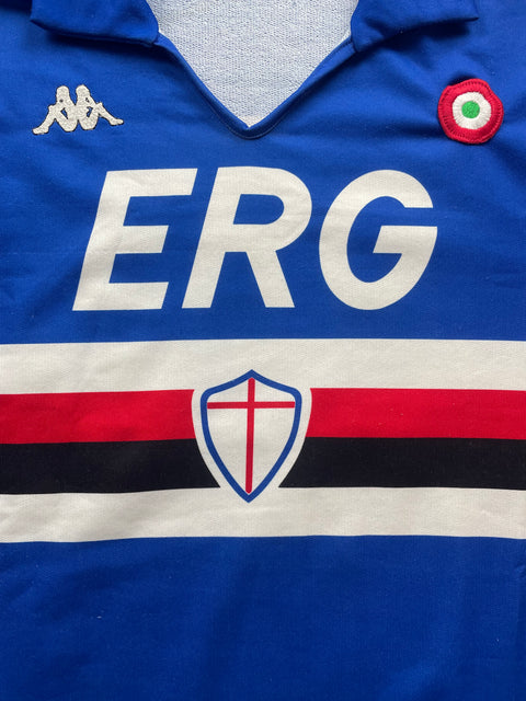 Match Shirt • Club • Sampdoria • 1988 • Kappa • Home • #10 • Roberto Mancini • Match Worn