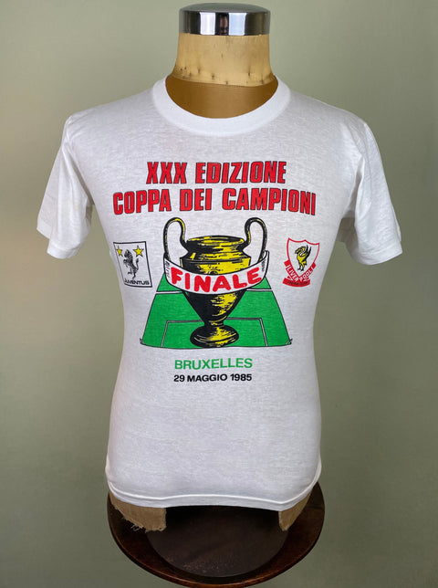T-Shirt • 1985 • European Cup • Juventus vs Liverpool • Bootleg T-Shirt