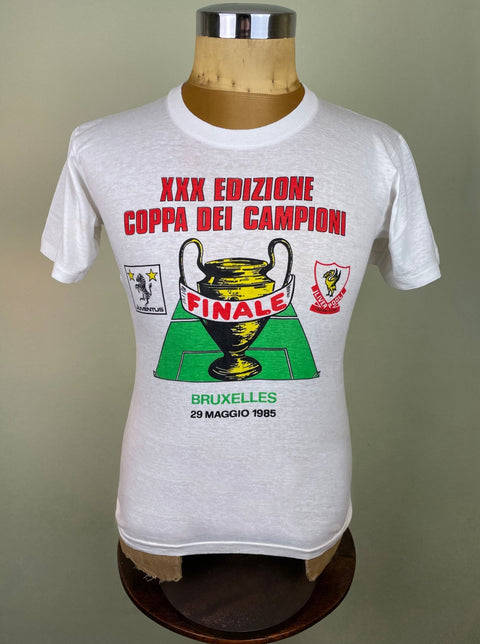 T-Shirt • 1985 • European Cup • Juventus vs Liverpool • Bootleg T-Shirt - Calcio 90