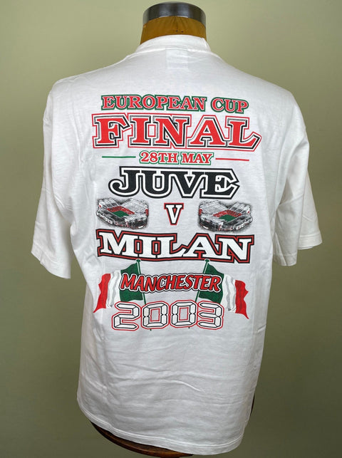 T-Shirt • 2003 • Champions League • Juventus vs Milan • Bootleg T-Shirt - Calcio 90