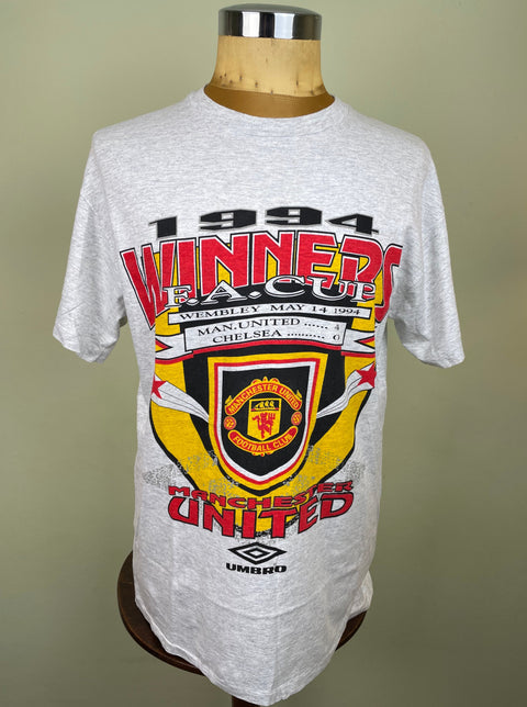 T-Shirt • 1994 • FA Cup • Man United • Official Umbro T-Shirt