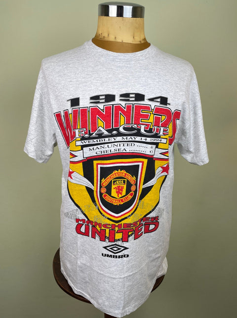 T-Shirt • 1994 • FA Cup • Man United • Official Umbro T-Shirt - Calcio 90