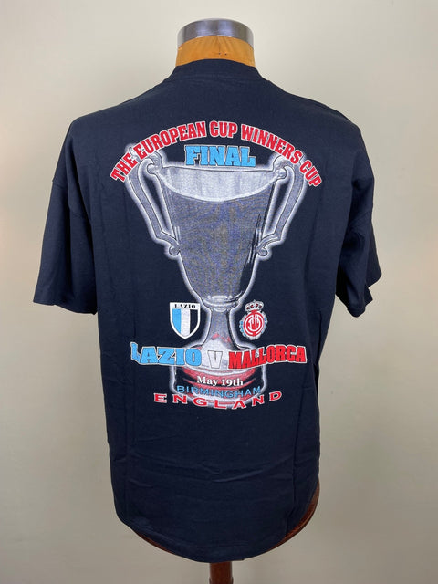 T-Shirt • 1999 • Cup Winners Cup • Lazio vs Mallorca • Bootleg T-Shirt - Calcio 90