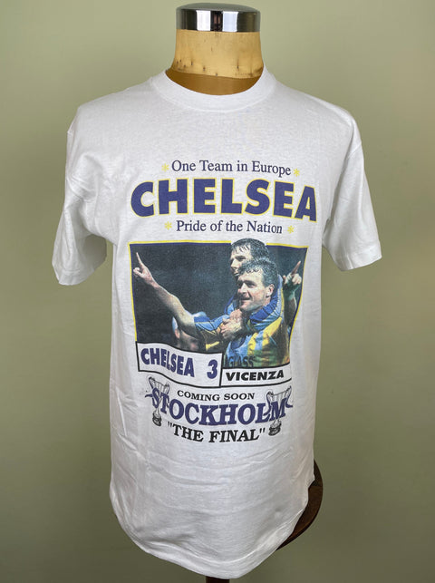 T-Shirt • 1998 • Cup Winners Cup • Chelsea vs Stuttgart • Bootleg T-Shirt