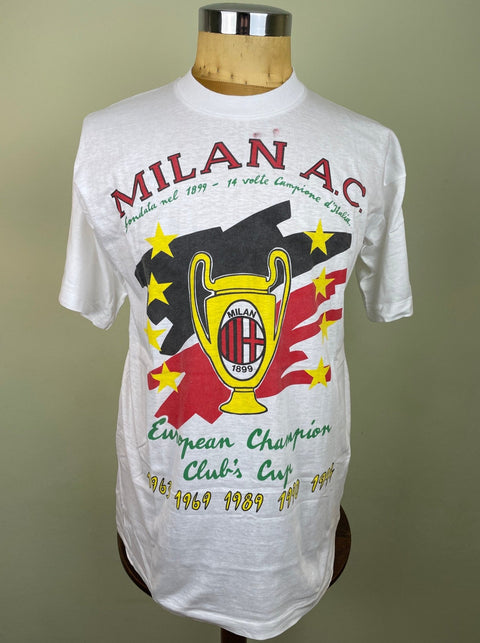T-Shirt • 1994 • Champions League • AC Milan • Bootleg T-Shirt - Calcio 90