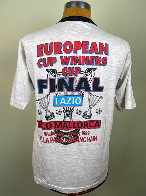 T-Shirt • 1999 • Cup Winners Cup • Lazio vs Mallorca • Bootleg T-Shirt - Calcio 90