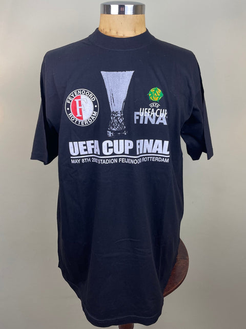 T-Shirt • 2002 • Feynoord vs Dortmund • UEFA Cup Final • Official T-Shirt - Calcio 90