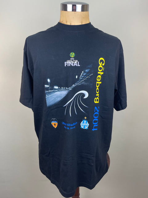 T-Shirt • 2004 • Valencia vs Marseille • UEFA Cup Final • Official T-Shirt