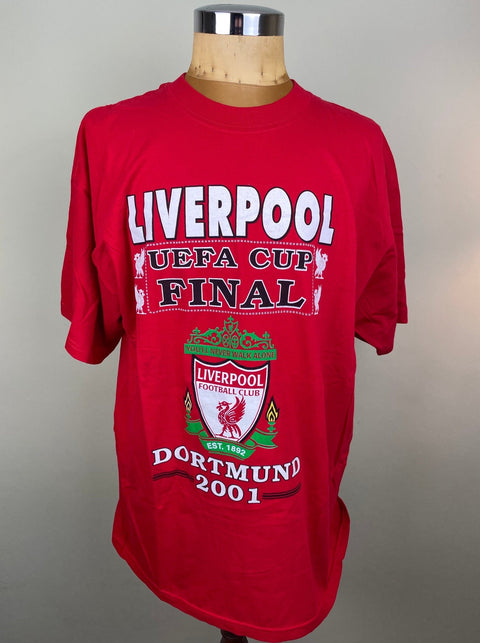 T-Shirt • 2001 • Liverpool • UEFA Cup Final • Bootleg T-Shirt - Calcio 90